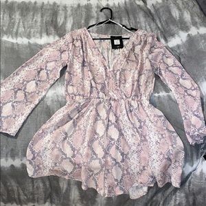 Fashion nova snakey romper